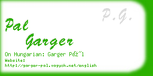 pal garger business card